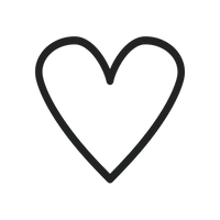 Black heart outline