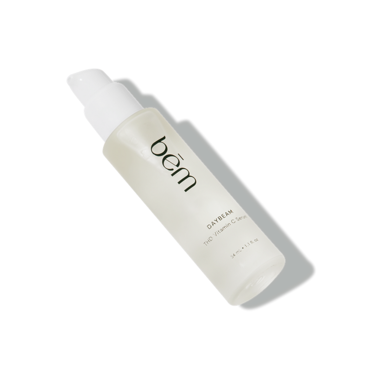 Bēm Daybeam vitamin c serum bottle on a white background
